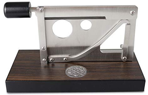 EGOIST - Cigar Cutter I Taglia Sigari Da Tavolo Originale I Professionale I Legno E Metallo I Alta Qualità I Disegno Elegante - Marrone/Metallo