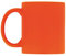 eBuyGB 1292310 Bright Fluorescent/Neon Mug for Tea and Coffee, Ceramic, Orange, Pack of 1