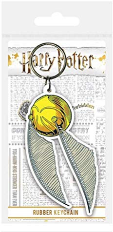 Wizarding World Harry Potter - Snitch, Schlüsselanhänger aus Gummi, 4.5 x 6 cm Mehrfarbig