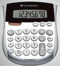 Texas Instruments Mini-Tischrechner TI-1795 SV, Solar- und Batteriebetrieb, 121 x 140 x 26 mm