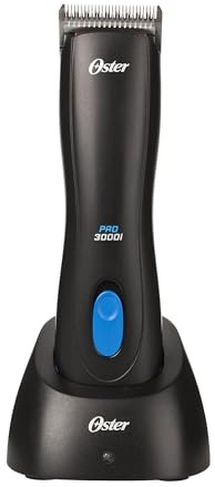 Oster Professional Cordless 3000i Dog & Animal Clippers - Pet, Livestock & Dog Grooming Clippers - Ergonomic, Heavy Duty Design - Includes Size 10 CryogenX Blade, Battery & Charging Stand