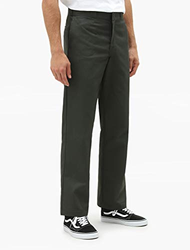 Dickies Men's Original 874 Work Utility Pants, Olive Green, 32W / 32L