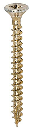 TIMCO Classic Multi-Purpose Screws - PZ - Double Countersunk - 4.5 x 45 - Gold - Box of 200