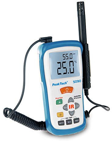 PeakTech IR Thermo-Hygrometer ~ -50 ... +500°C ~ 5 .. 95% RH ~ mit Lufttemperatur