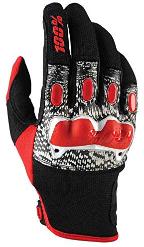 Unbekannt deristricted Handschuhe Unisex M schwarz/weiß/rot