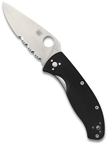 Spyderco Taschenmesser Tenacious C122GP mit Teilwellenschliff