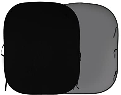 Manfrotto Falthintergrund Doppelseitig Schwarz/Grau 180x215cm