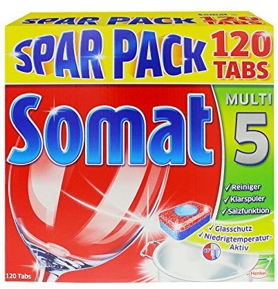 Somat 5 Tabs, Geschirrspültabs, Big Pack, 120 Tabs