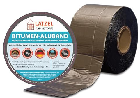 Bitumen Aluband Reparaturband Dichtband Farbe Blei 250 mm Rolle 10 Meter