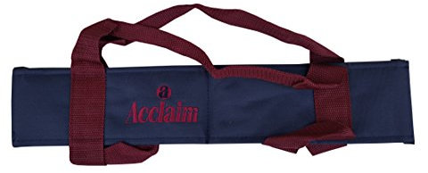 Acclaim Chatton Padded Classic Four Bowls Nylon Carrier For Level Green Lawn Flat Short Mat Indoor & Outdoor Bowling (Navy/Burgundy)