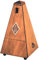 Wittner Metronom Taktell Pyramidenform System Maelzel Serie 800 - Massivholzgehäuse - Ohne Glocke - Nussbaum matt - Mechanisch zum Aufziehen - Keine Batterien erforderlich - Made in Germany