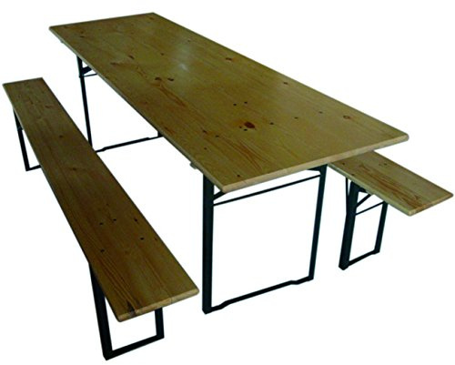 Blinky 9692650 Biertisch Bierbank, Holz