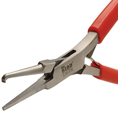 The Beadsmith Split Ring Pliers - Easily Opens Split Rings to Attach Findings, 5 Inches (127 mm), w/Double Leaf Springs, Use with Any Size