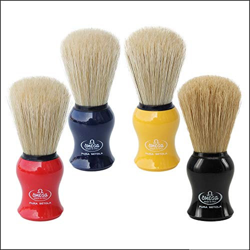 Omega 10065 Pure Bristle Shaving Brush-Blue [Personal Care] by OMEGA