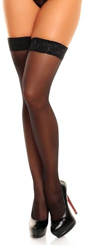 GLAMORY Allure 20 calze autoreggenti Nero XL