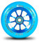 River Glide 110mm Stunt-Scooter Rolle inklusive River Flash Kugellager + Fantic26 Sticker (Glide Blue)