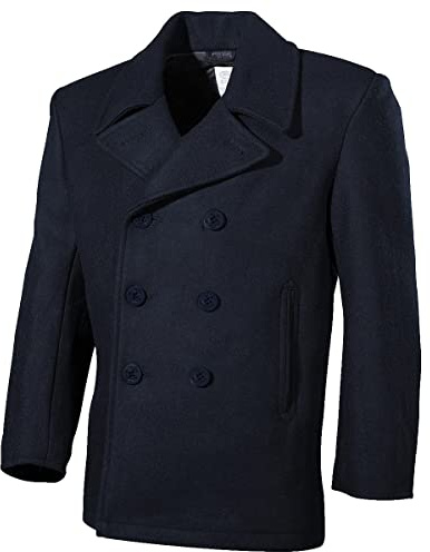 MFH Herren US Erbsenmantel Blau
