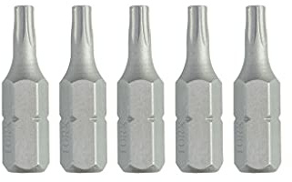 Dewalt Torsion Schrauberbits DT7253 (T20, Gesamtlänge 25 mm, optimale Passgenauigkeit, aus europäischem Hochqualitätsstahl, in wiederverschliessbarer Kunststoff-Box) 5 Stück