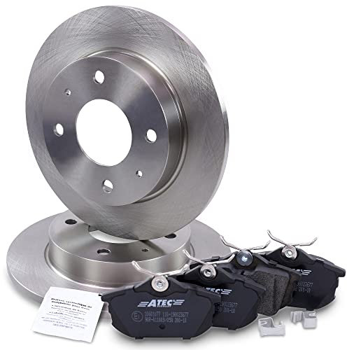 Bremsscheiben Voll Ø250mm + Bremsbeläge Bremsklötze hinten