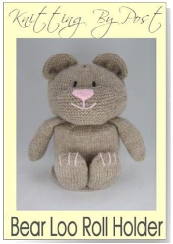 Knitting Pattern. Bear Toilet Roll Holder - UK Knitting Pattern