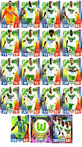 Match Attax Bundesliga 2015 2016 - Karten-Set VfL Wolfsburg Cap Viererkette Clubkarte - Deutsch