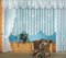 fashion and joy Gardine Blumenstore aus edlem Jacquard in weiß als Langstore HxB 245x300 cm mit Kräuselband Vorhang Store Typ1