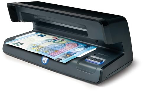 Safescan 70 UV-Falschgeldprüfgerät zur Prüfung von Banknoten, Kreditkarten und Ausweisen - UV-Geldscheinprüfer für neue Banknoten - UV-Falschgeldprüfgerät mit Weisslicht - UV-Geldscheinprüfer