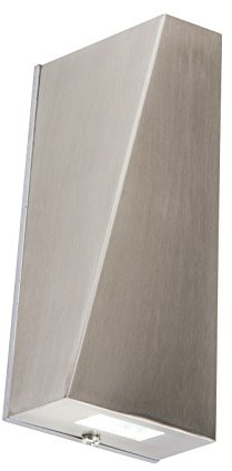 Knightsbridge NH022W IP44 230V 6W (2x3W) LED Up/Down Light, Stainless Steel