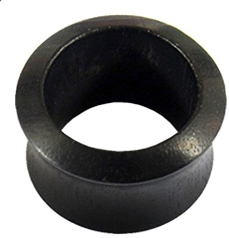 Chic-Net Damen Herren Flesh Tunnel Lobe Piercing Plug Holztunnel aus Eisenholz Holz in schwarz handgeschnitzt Tribal Expander schmal, Double Flared, 4mm bis 25mm