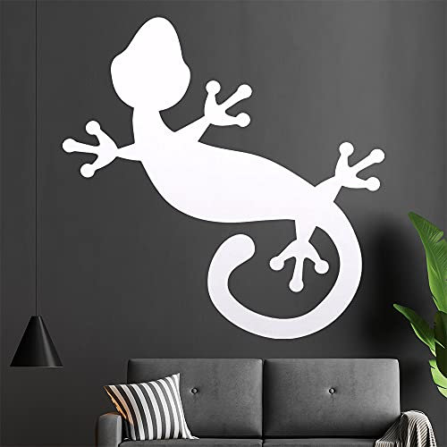 Gecko links Wandtattoo in 6 Größen - Wandaufkleber Wall Sticker - Dekoration, Küche, Wohnzimmer, Schlafzimmer, Badezimmer