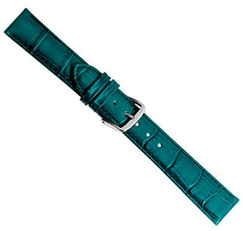 Uhrenarmband Kalbsleder Petrol 20356S, Stegbreite:14mm