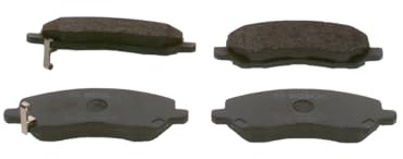 Bosch BP428 - Brake Pads Car Front Axle - 1 Set of 4 Pads | Bosch Quality - Reduced Noise and Dust - ECE-R90 Certified - Copper-Free