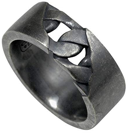 cai Herren Ring 925/- Sterling Silber Geschwärzt ohne Stein weiß 132270718