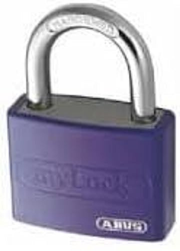 ABUS 72/40 _ lila _ C/B Vorhängeschloss Aluminium Bogen aus gehärtetem Stahl 40 mm lila Blister