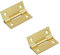 Merriway BH03833 (2 Pcs) EB Steel Butt Hinge, Brass Plated, 50 mm (2 inch) - Pack of 2 Pieces