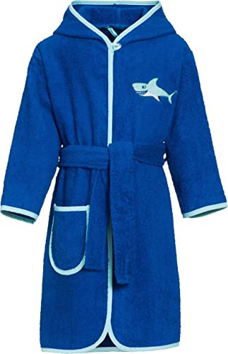 Playshoes Accappatoio In Spugna Per Bambini, Unisex - Bambini e ragazzi, Hai, 134-140