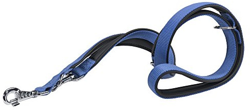 Ferplast Daytona GA Guinzaglio per Cani da Addestramento Extraresistente - 3 Lunghezze Regolabile - Morbida Impugnatura Imbottita - Antiabrasione - Design Italiano - 200 x 2 cm, Blu