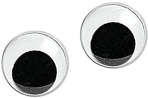 Knorr Prandell 212480050 Wackelaugen durchmesser 5 mm weiß mit schwarzer Pupille