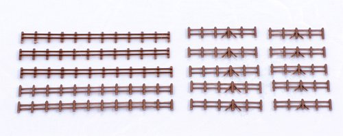 Kestrel GMKD13B Brown Farm Rail Fencing 86mm x5 lengths