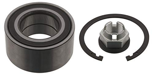 febi bilstein 34174 Radlagersatz mit Achsmutter und Sicherungsring, 1 | Kompatibel mit: RENAULT GRAND SCÉNIC III, MEGANE CC, MEGANE III Coupe, MEGANE III Grandtour, MEGANE III Schrägheck