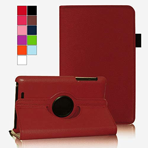 COOVY® Funda para Google ASUS Google Nexus 7 (1. Generation Model 2012) Smart 360º Grados ROTACIÓN Cover Case Protectora Soporte Auto Sueño/Estela | marrón