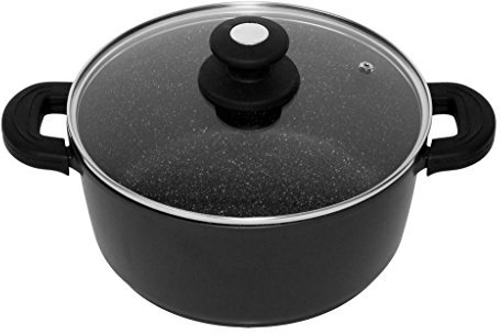 Schumann Professionnel SMA2202800 Black Rock Marmite Revêtement/Fonte d'Aluminium Noir 28 x 28 x 12,5 cm