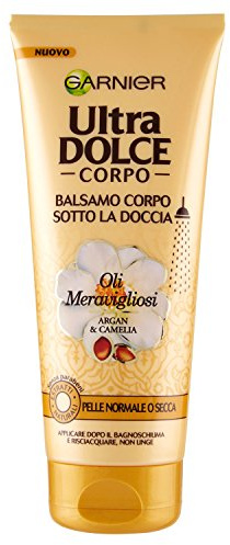 Garnier Ultra Dolce Corpo Oli Meravigliosi Balsamo Corpo Sotto la Doccia, 200 ml