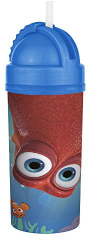 Zak! Designs Sip N Slide Tumbler Featuring Finding Dory Graphics, Screw-on Lid with Flexible Straw, BPA-free and Break-resistant Plastic, 12 oz by Zak Designs