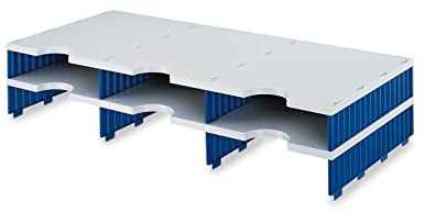 styrodoc Erweiterungsmodule Trio, 6 Fächer/268130238 BxTxH 723x331x140 grau/blau