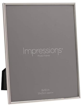 Plain Silver Plated Photo Frame 8x10