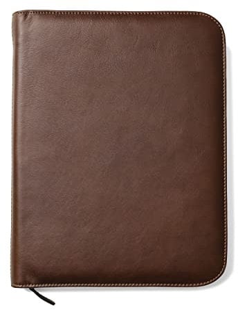 Maruse Cartella Porta Documenti in Pelle Fatto a Mano in Italia - Elegante Cartellina Portadocumenti A4 con Zip, Organizer Documenti e Porta Tablet/Laptop per Uomo o Donna