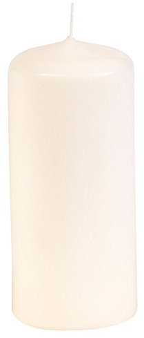 Gies Kerzen Stumpen 6er Pack Ø58x130mm Creme, Festlich, Traditionell, Minimalistisch, RAL Gütezeichen, Baumwolldochte