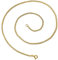 CLEVER SCHMUCK Goldene Panzerkette 50 cm lang 1,5 mm breit, 0,5mm hoch, weite Kettenglieder glänzend 333 Gold 8 Karat Goldkette für Damen Jugendiche Herren im Schmucketui