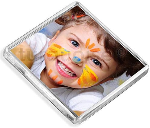 Personalised Custom Photo Gift Fridge Magnet 58 x 58 mm | Square Size | SKU: [ 36 ] SQMAG